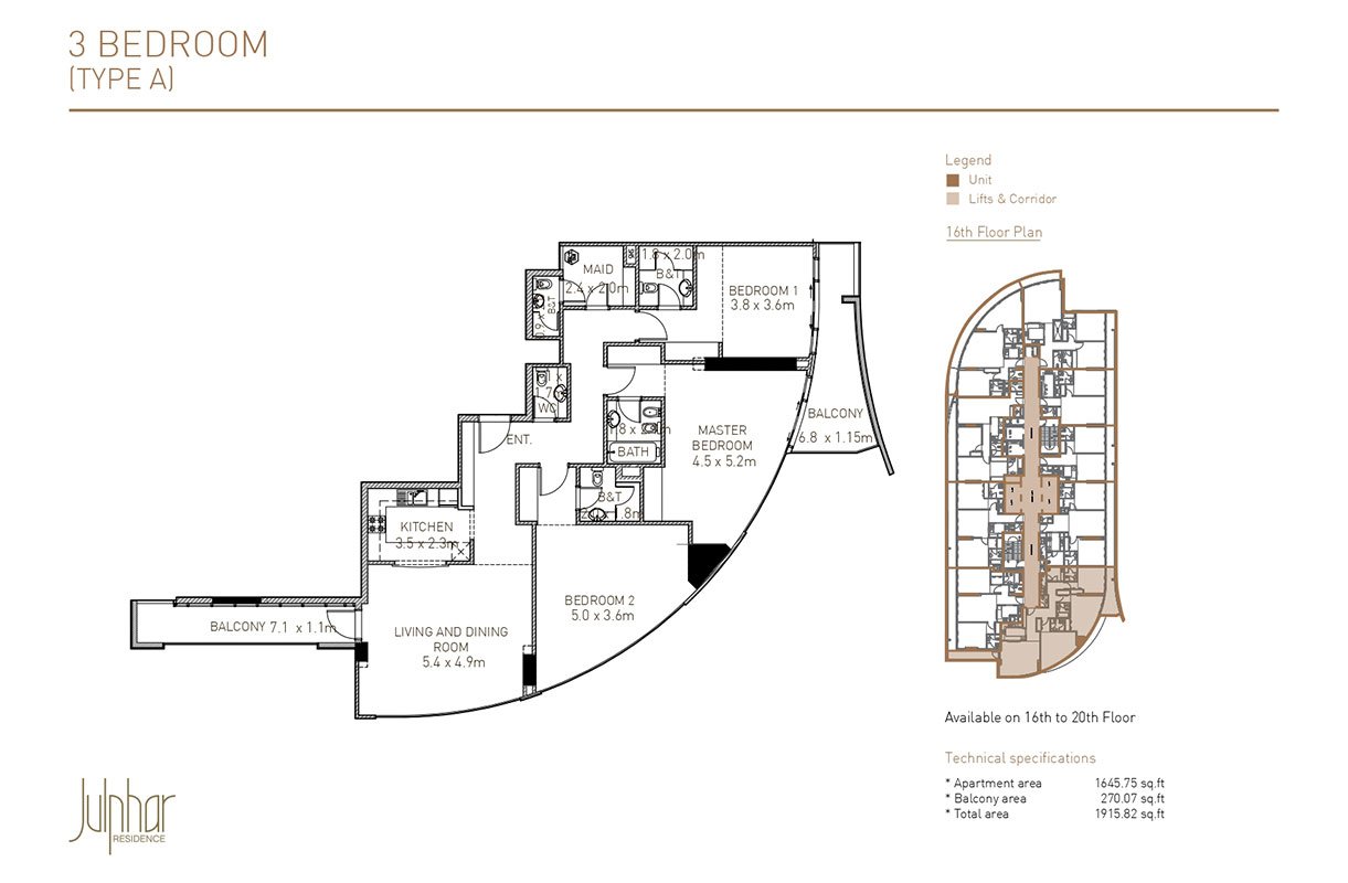 Julphar Residence Floor Plan