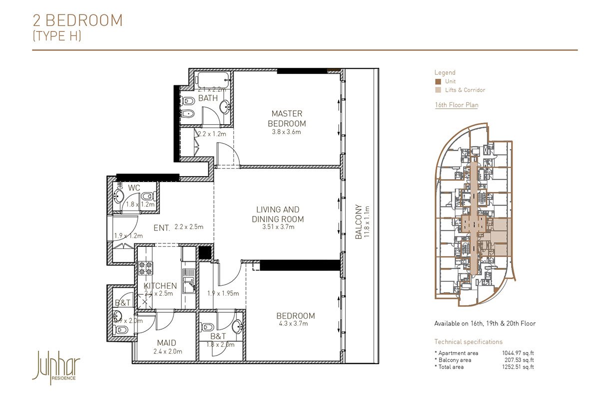 Julphar Residence Floor Plan