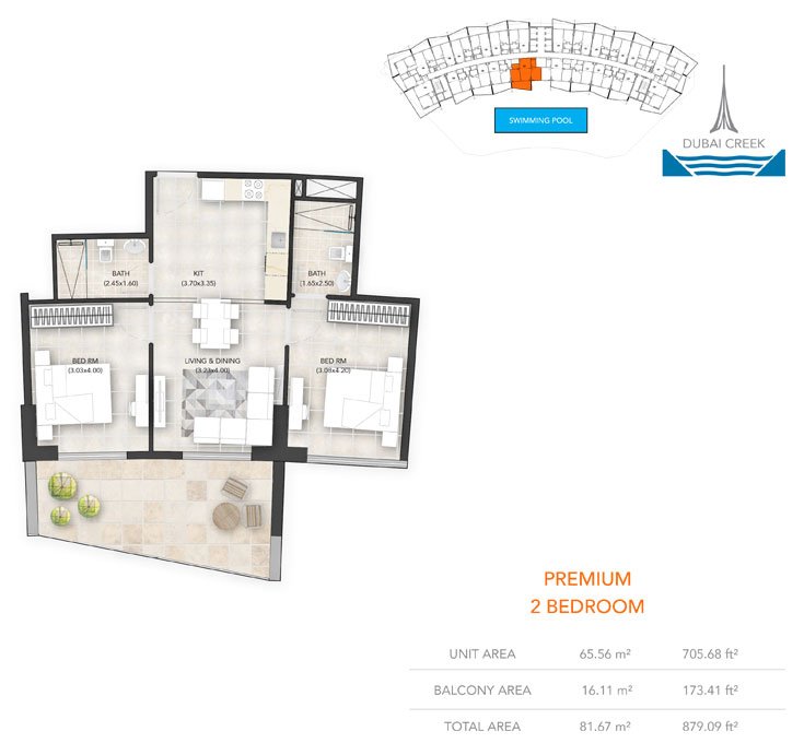 Binghatti Avenue Floor Plan