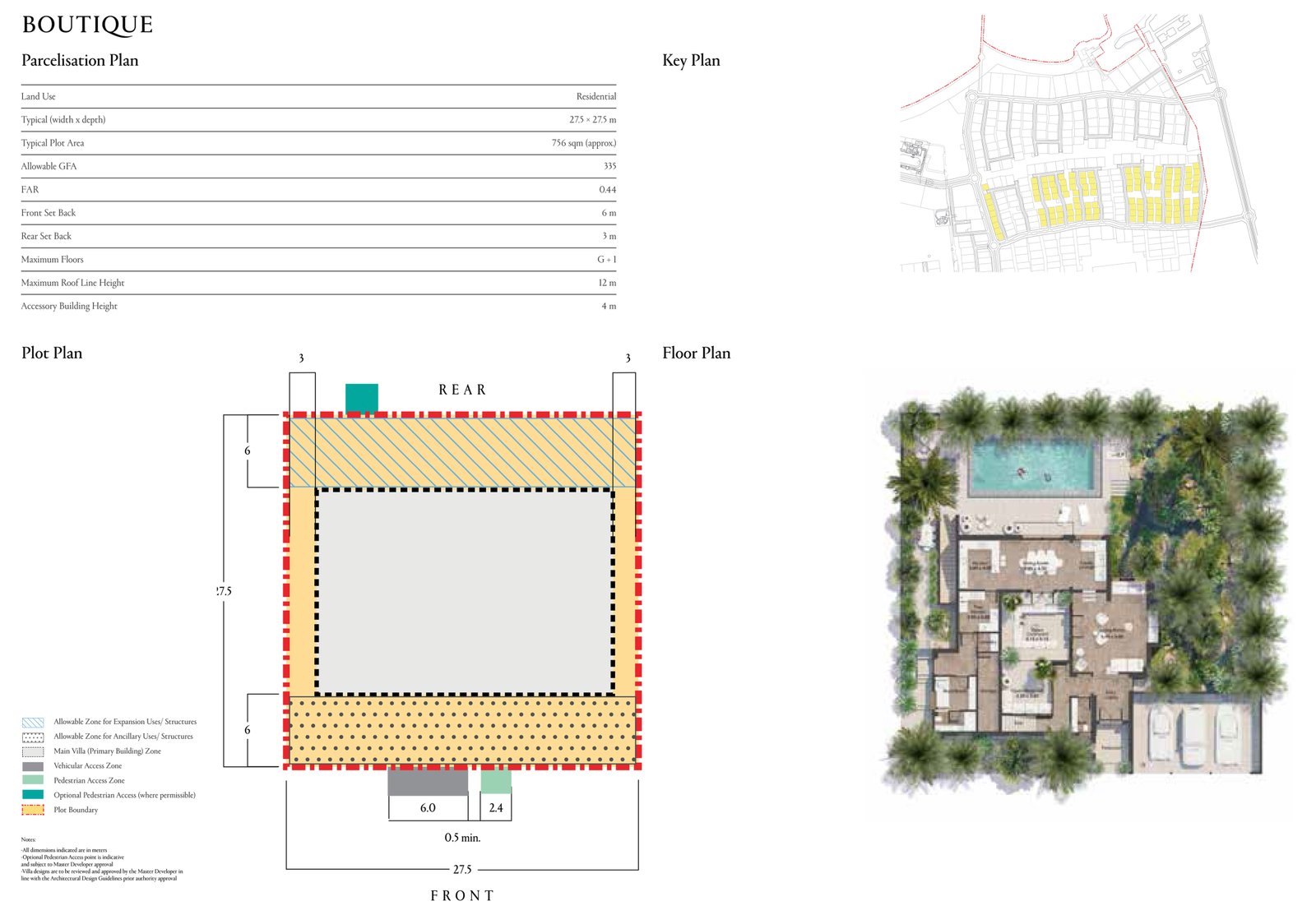AlJurf Boutique Land Plots Floor Plan