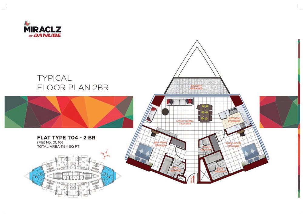 Danube Miraclz Floor Plan