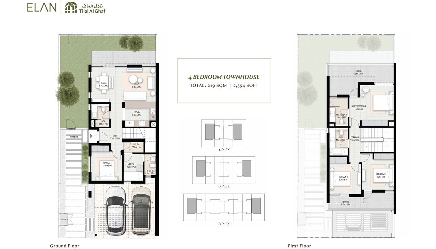 Elan Townhouses Phase 3 Floor Plan