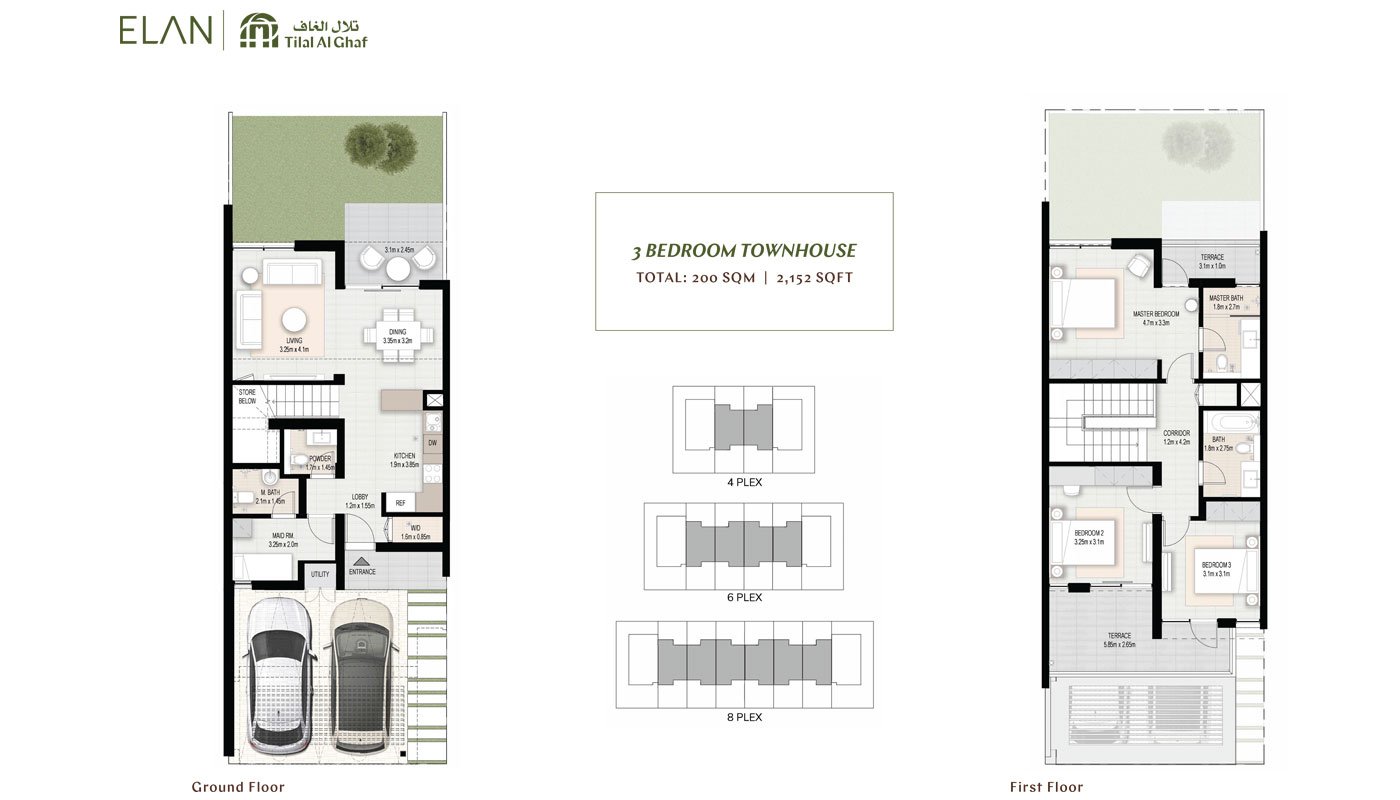 Elan Townhouses Phase 3 Floor Plan