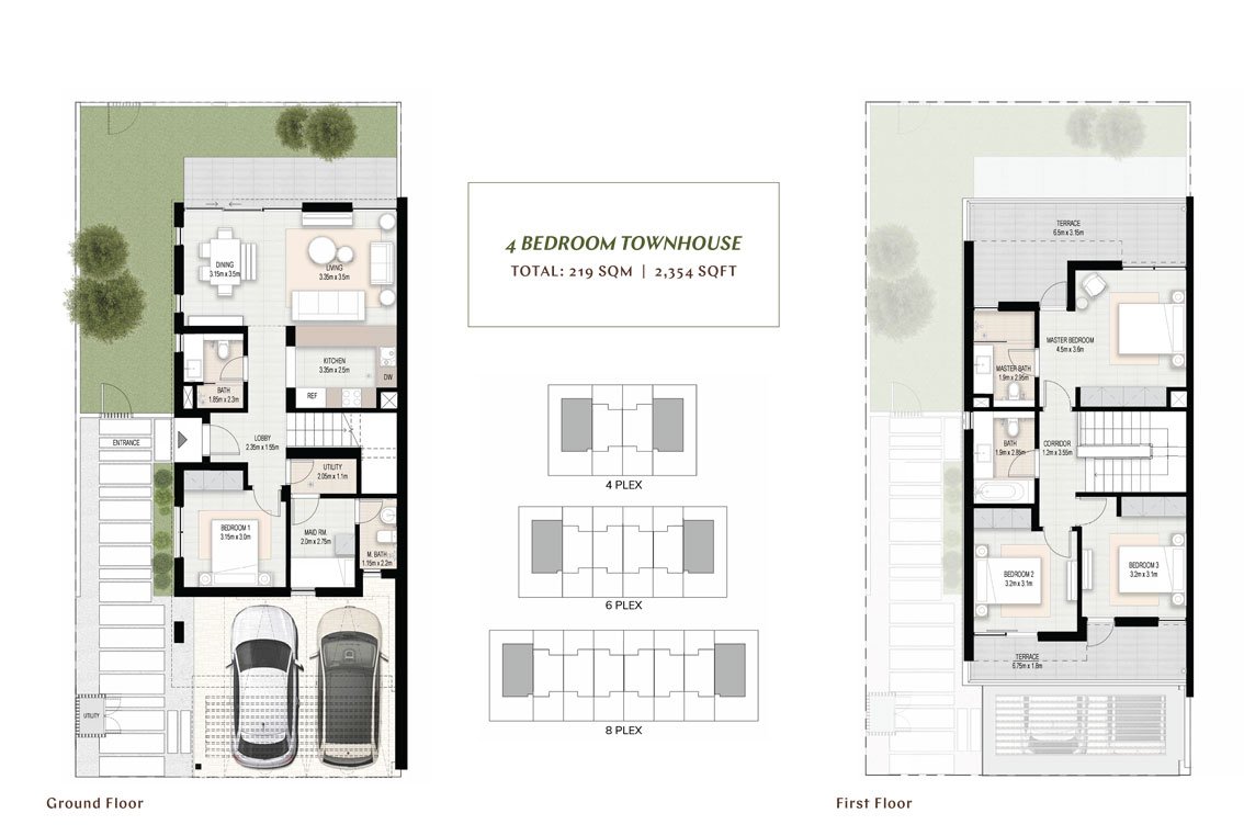 Elan Townhouses Floor Plan