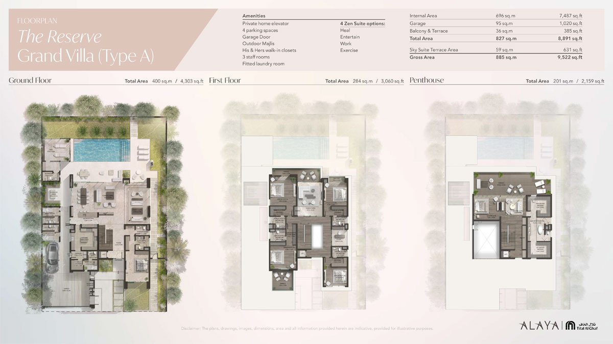 Alaya Villas Floor Plan