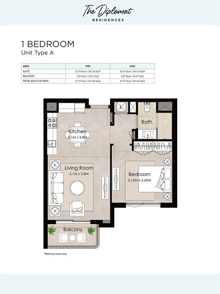 The Diplomat Residences Floor Plan