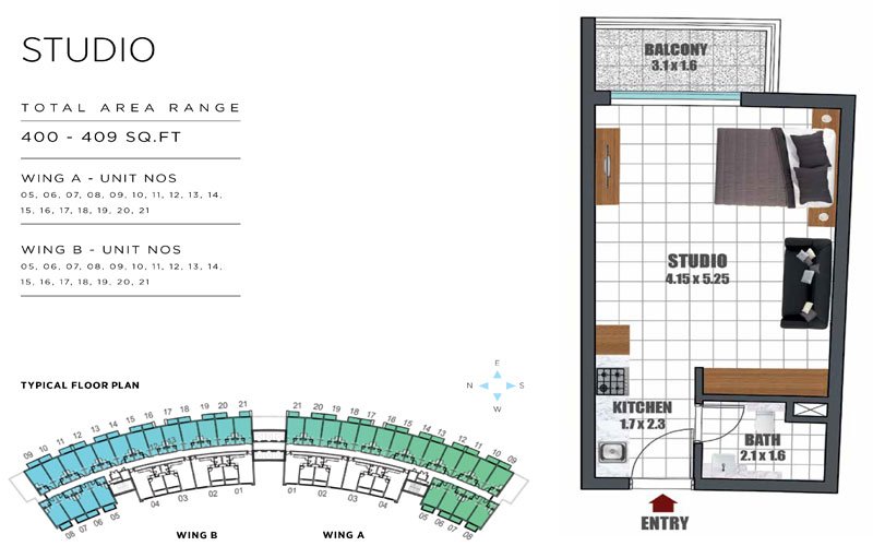 Wavez Residence Floor Plan