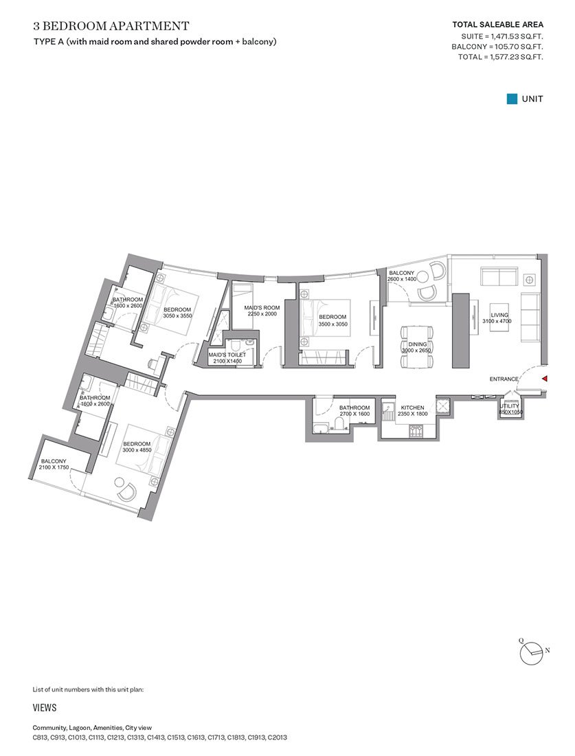 Sobha Skyscape Aura Floor Plan