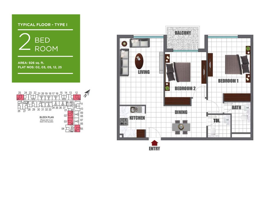 Lawnz Apartments Floor Plan