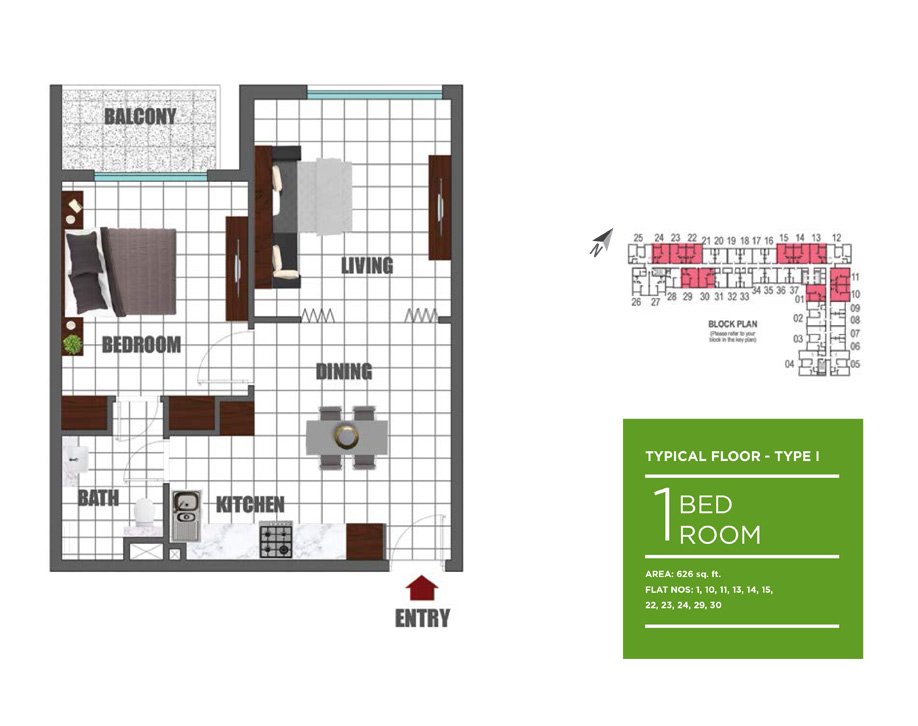 Lawnz Apartments Floor Plan