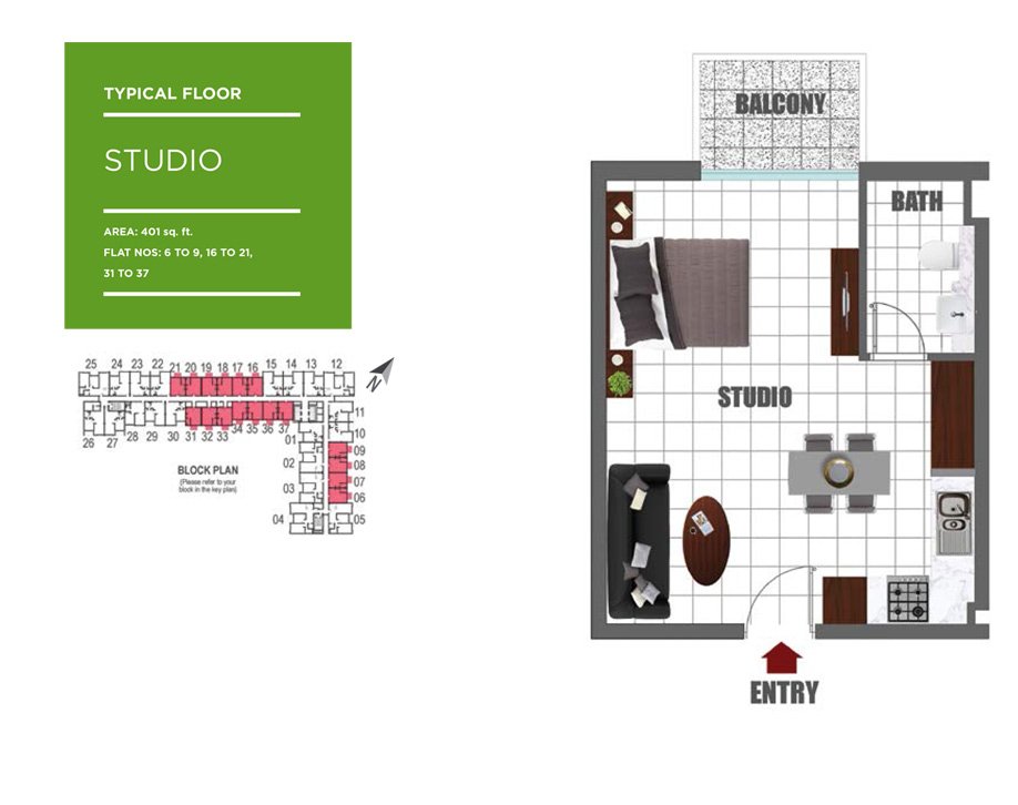 Lawnz Apartments Floor Plan