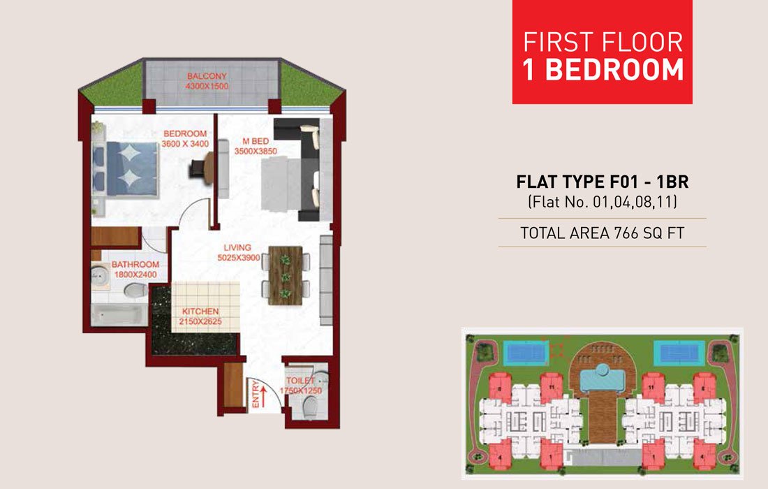 Glamz Residence Floor Plan