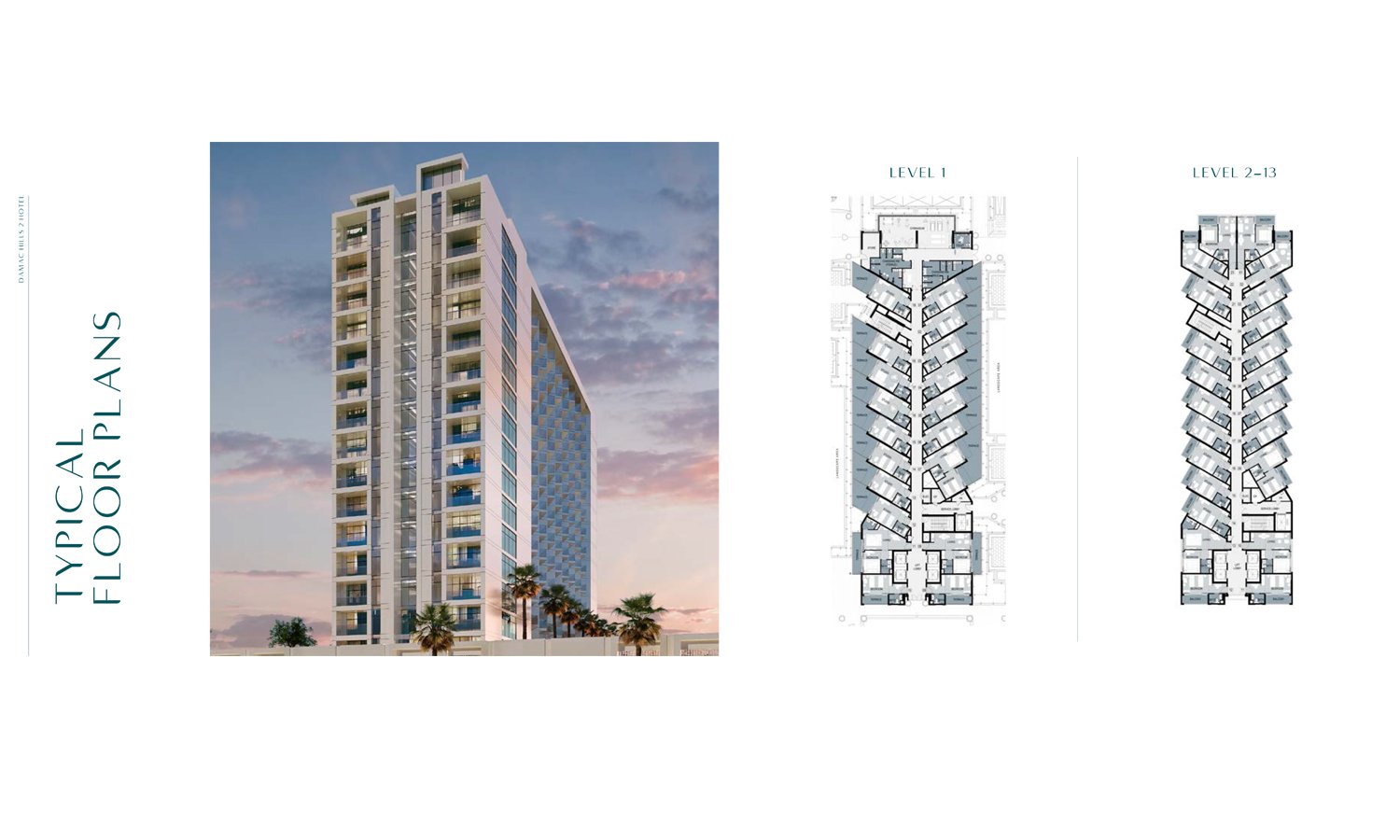 Damac Edge by Rotana Hotel Rooms Floor Plan