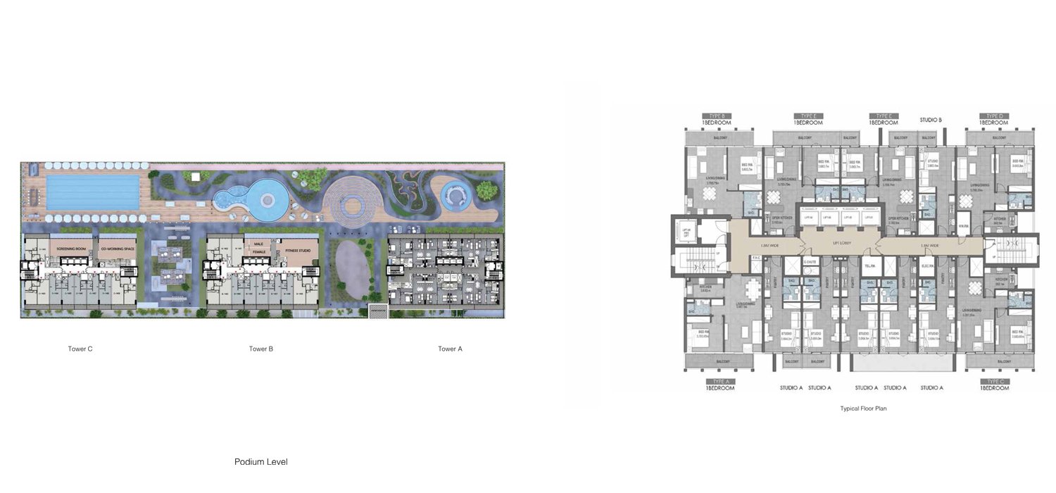 Bloom Towers JVC Floor Plan