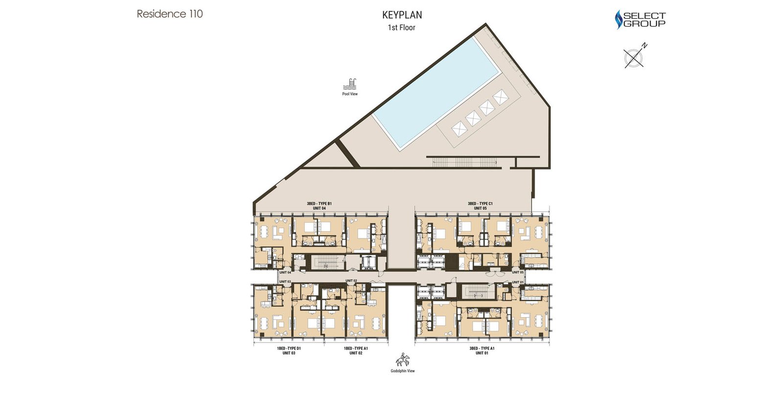 Residence 110 Business Bay Floor Plan