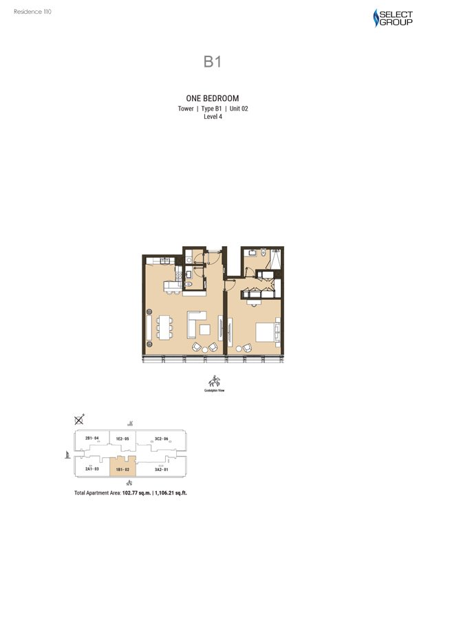 Residence 110 Business Bay Floor Plan