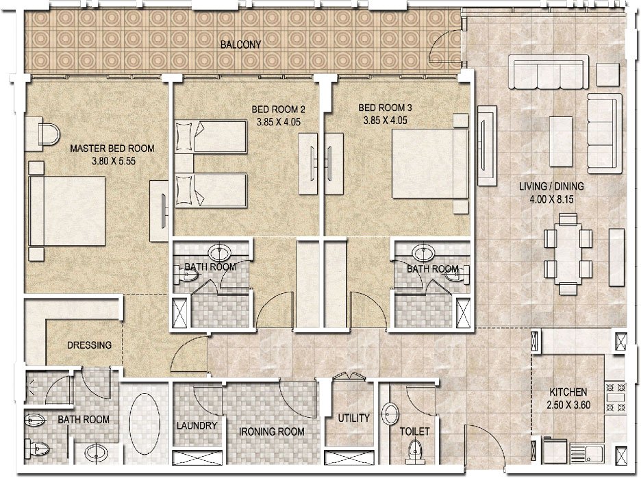 Dubai Wharf Floor Plan