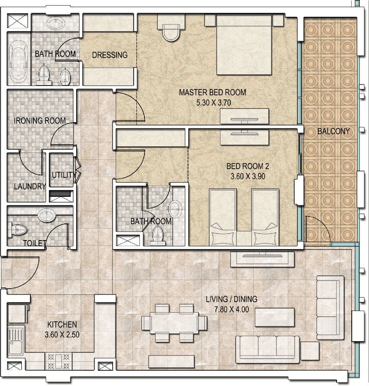 Dubai Wharf Floor Plan
