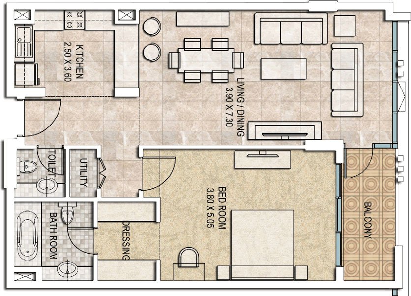 Dubai Wharf Floor Plan
