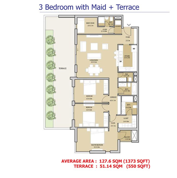 Mudon Views Apartments Floor Plan