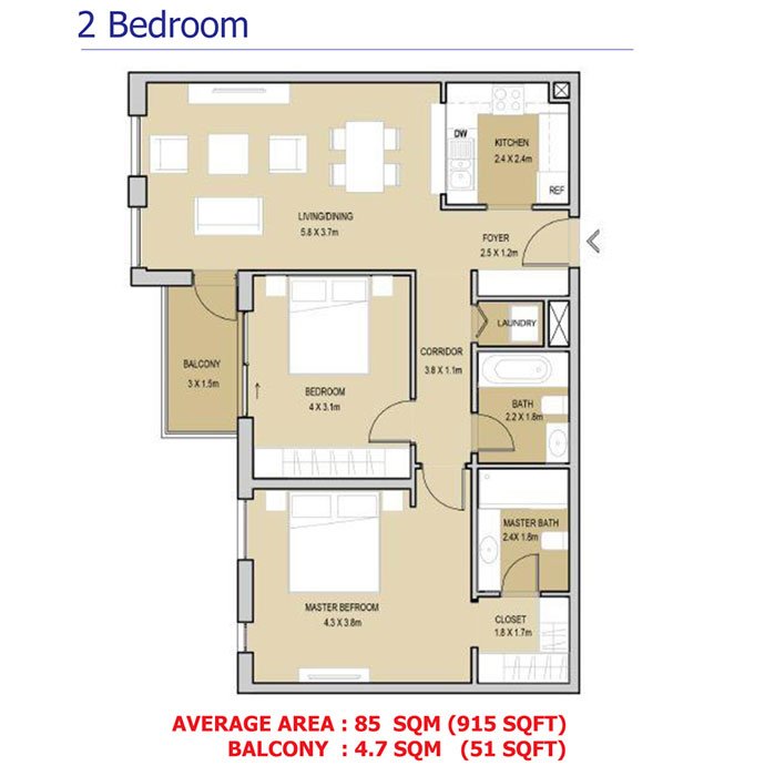 Mudon Views Apartments Floor Plan