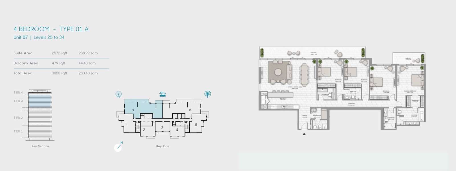 La Vie JBR Floor Plan