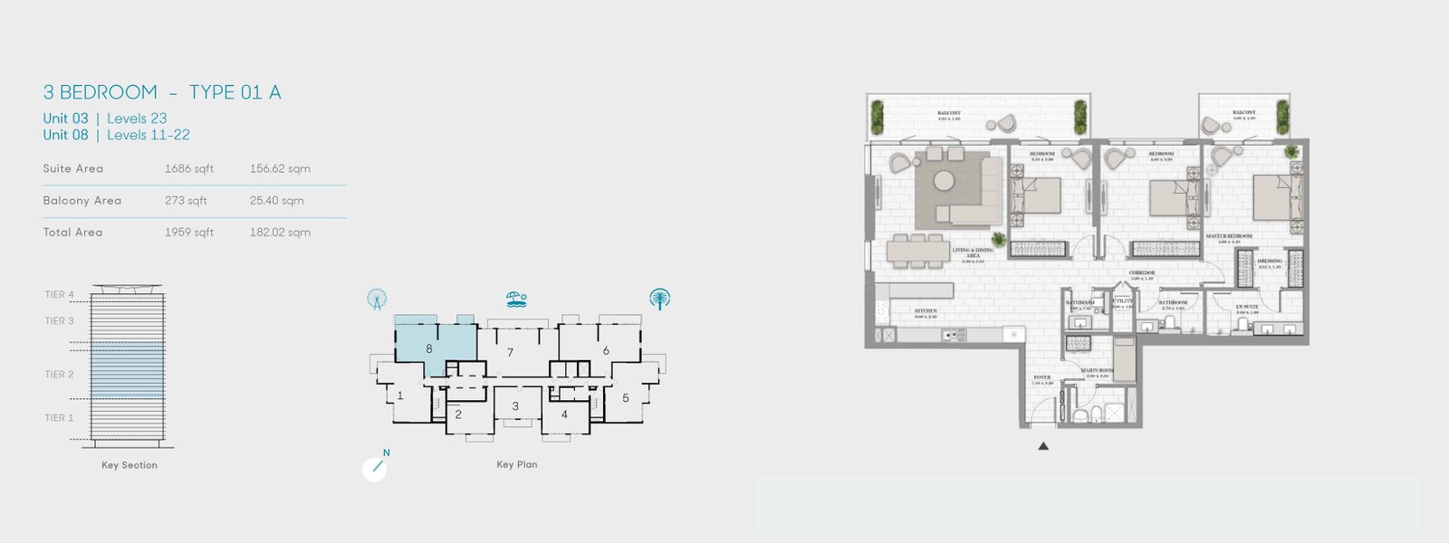 La Vie JBR Floor Plan