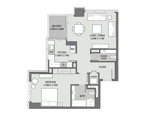 Bellevue Towers Floor Plan