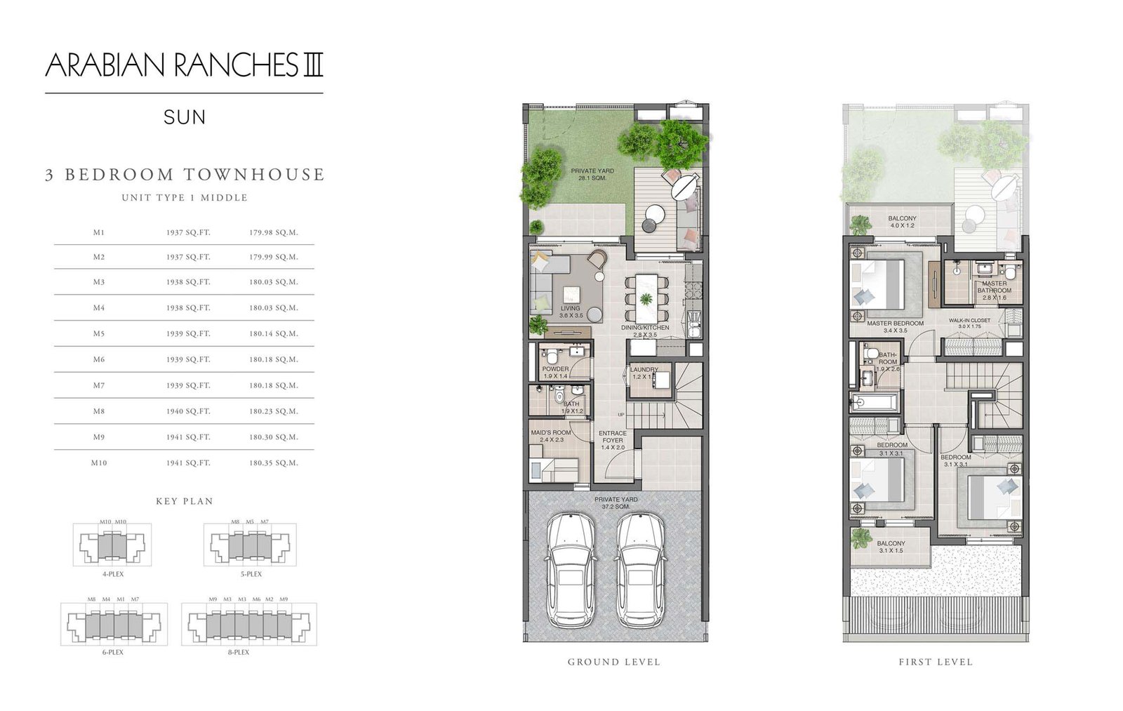 Sun Townhouses Floor Plan