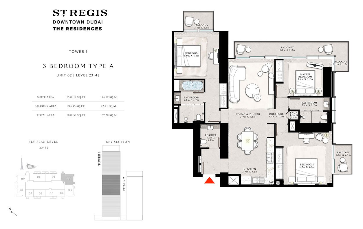 St Regis Residences Floor Plan