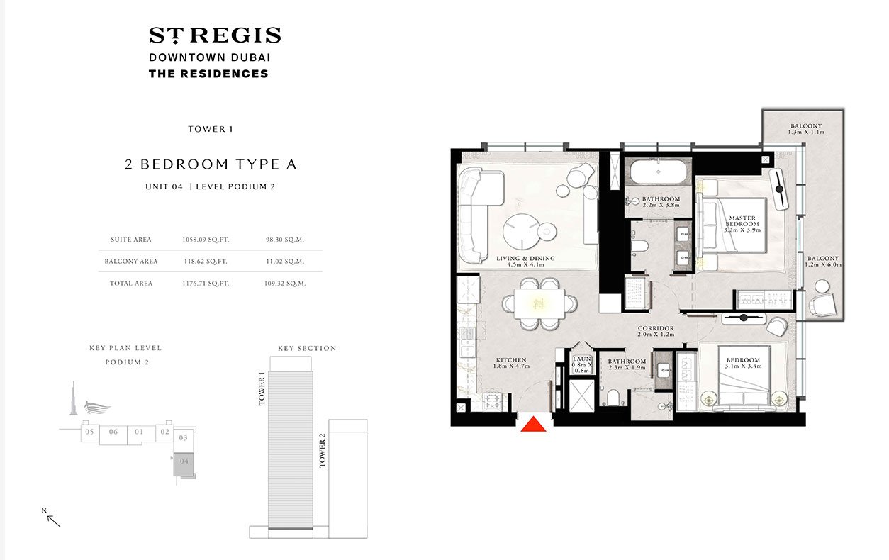 St Regis Residences Floor Plan