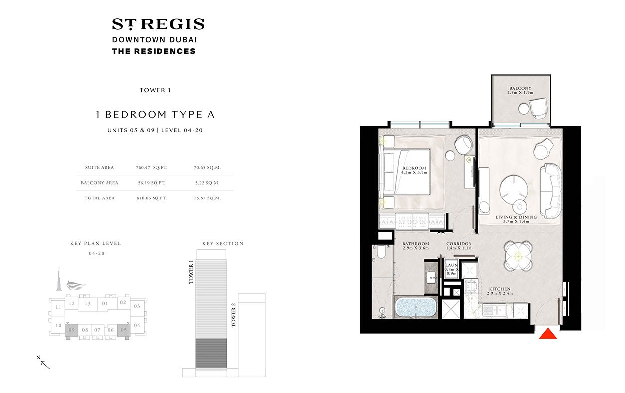 St Regis Residences Floor Plan