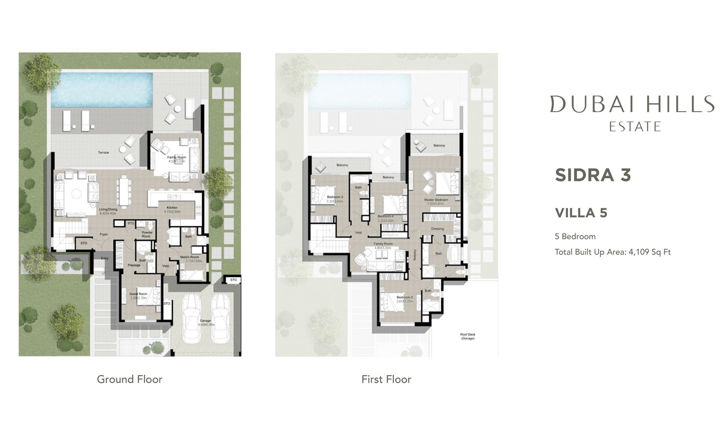 Sidra 3 Villas Floor Plan