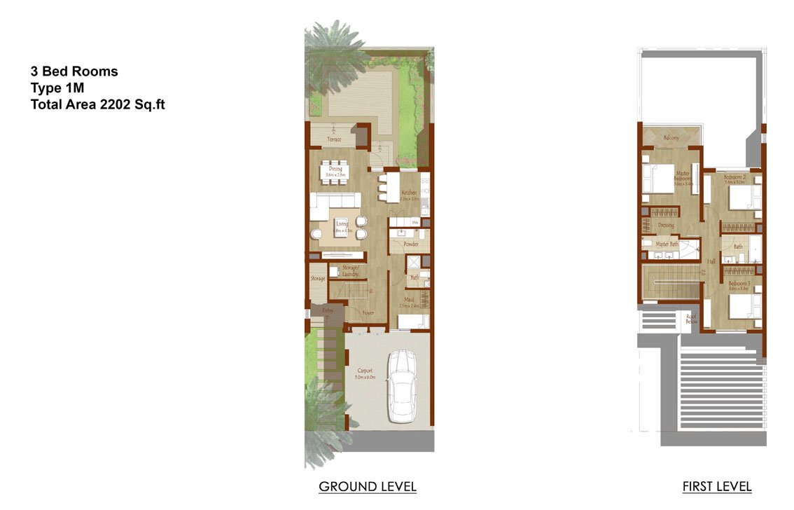 Reem Townhouses Floor Plan