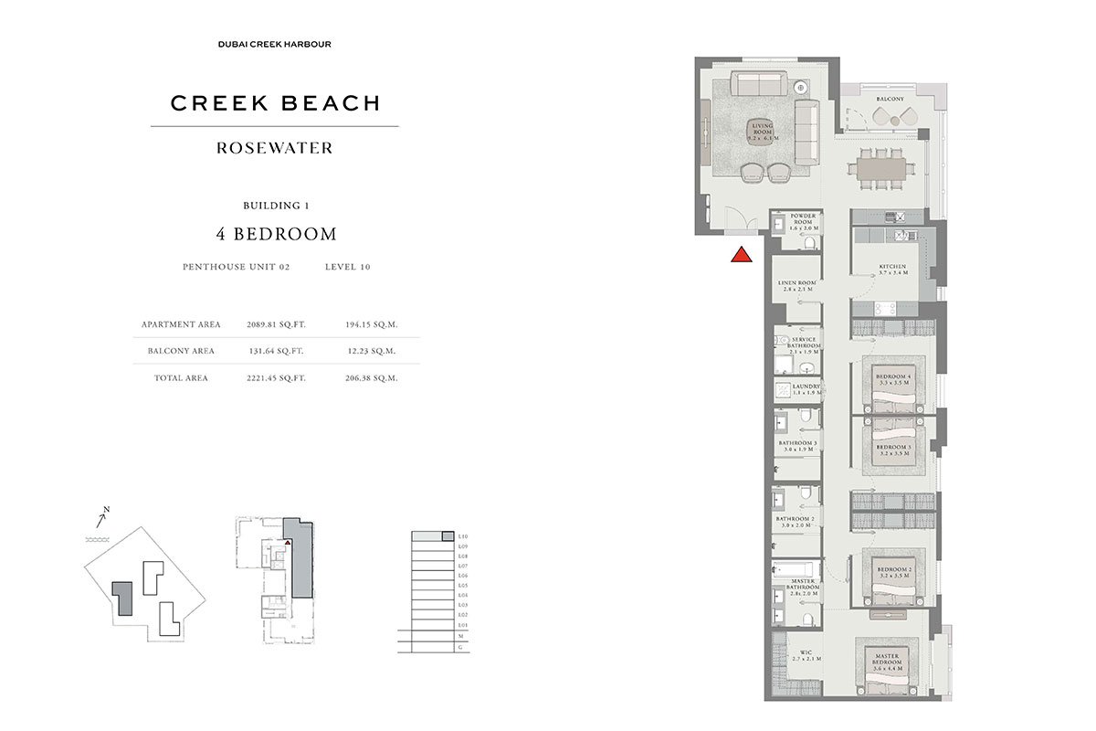 Rosewater at Creek Beach Floor Plan