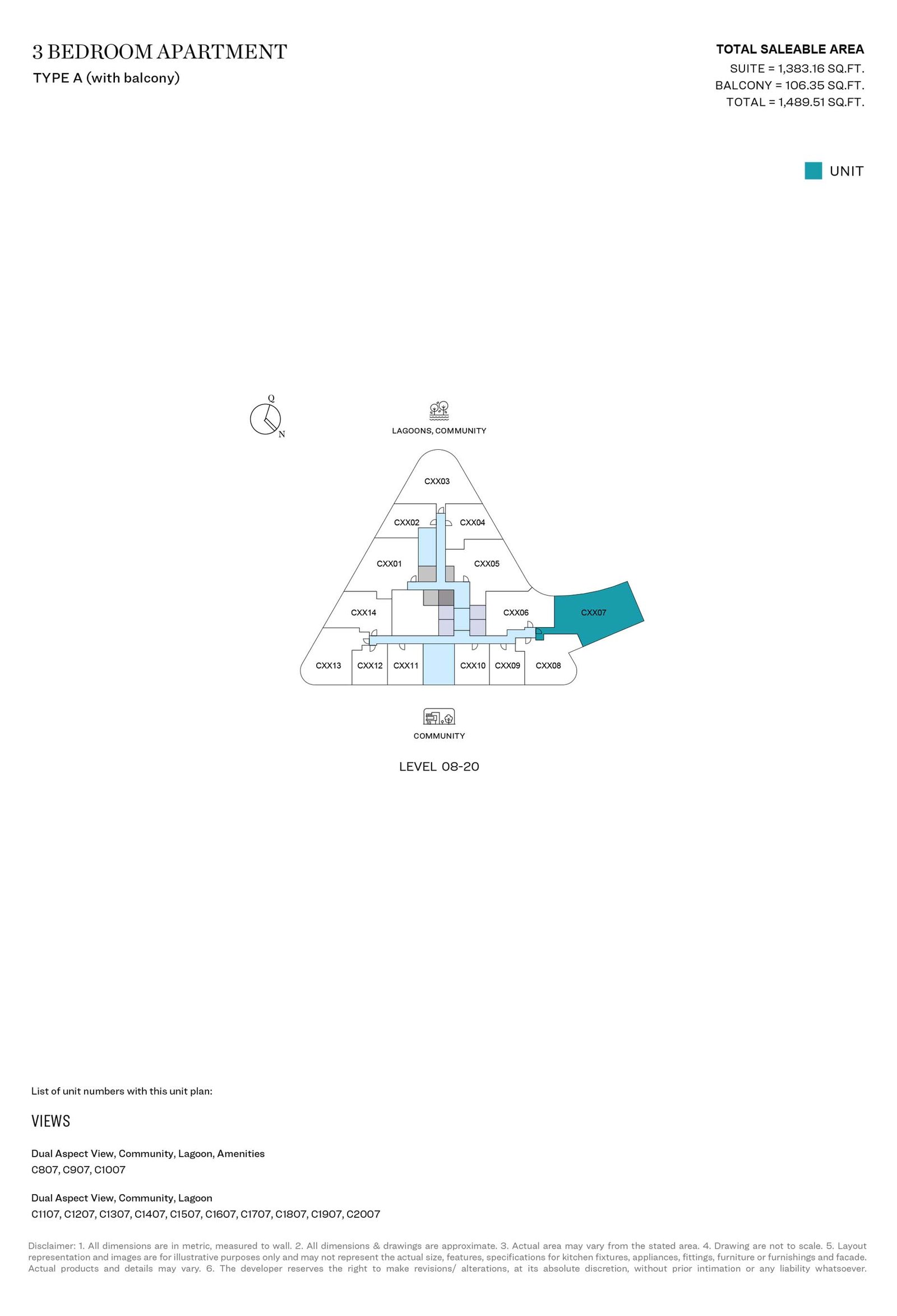 Skyvue Spectra Floor Plan
