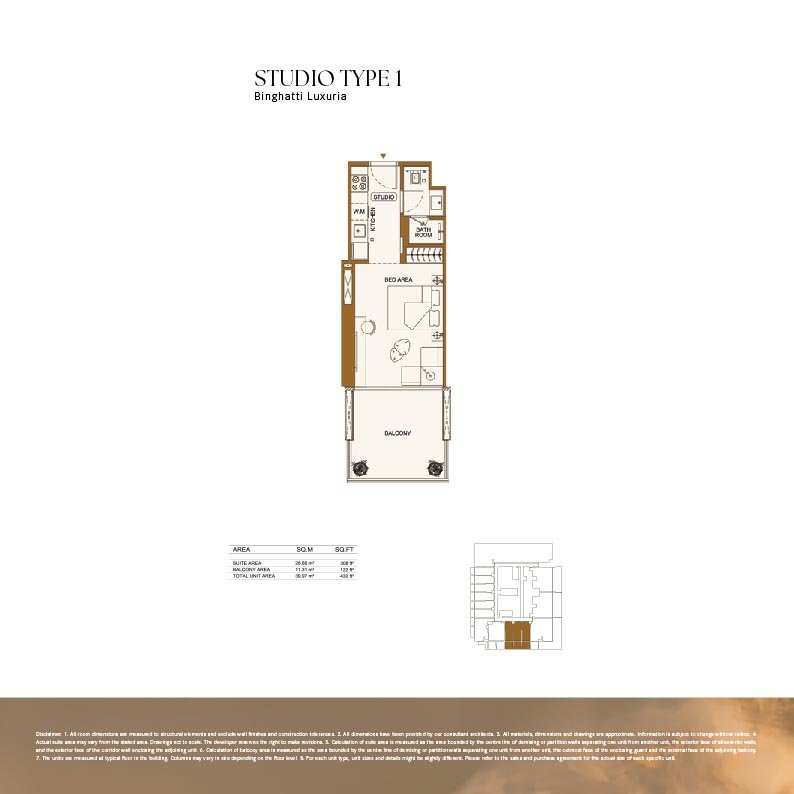 Binghatti Luxuria Floor Plan