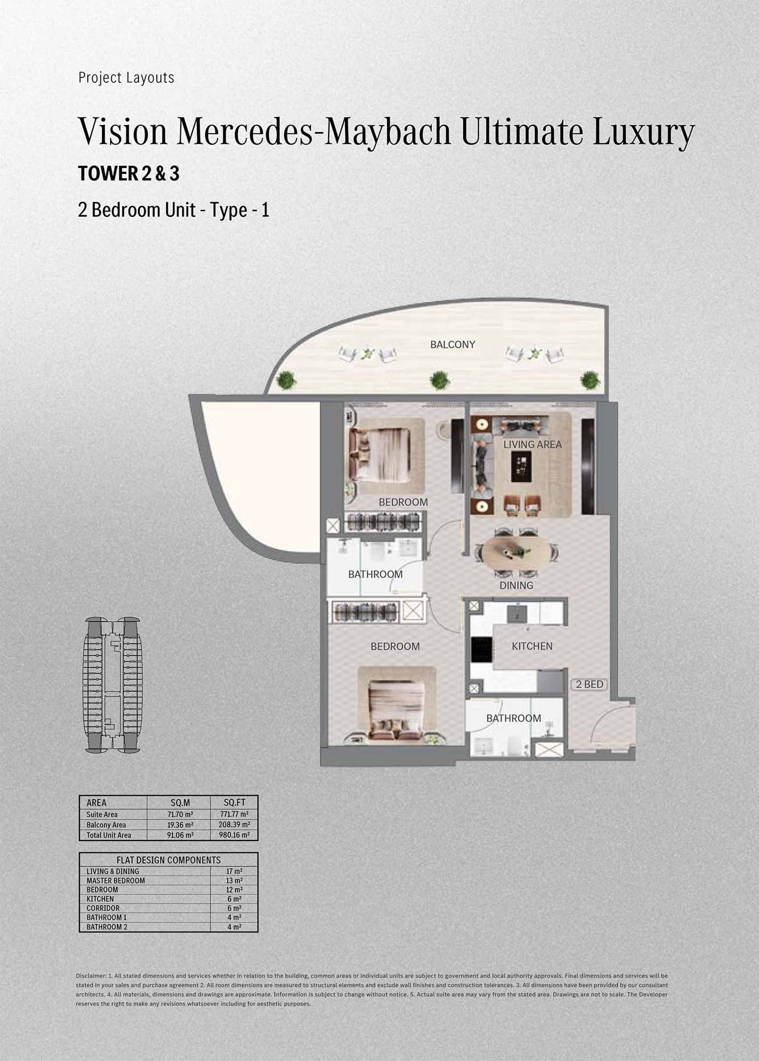 Binghatti Maybach Floor Plan