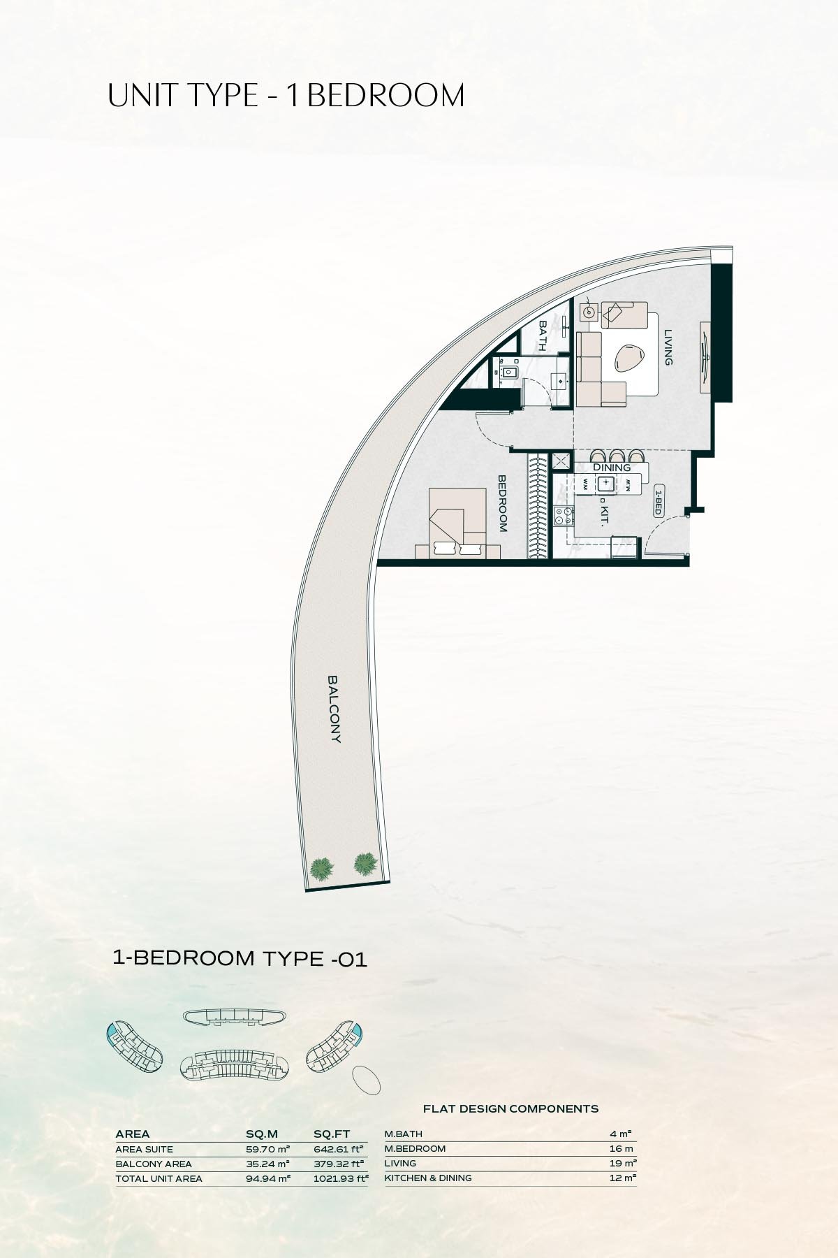 Binghatti Aquarise Floor Plan