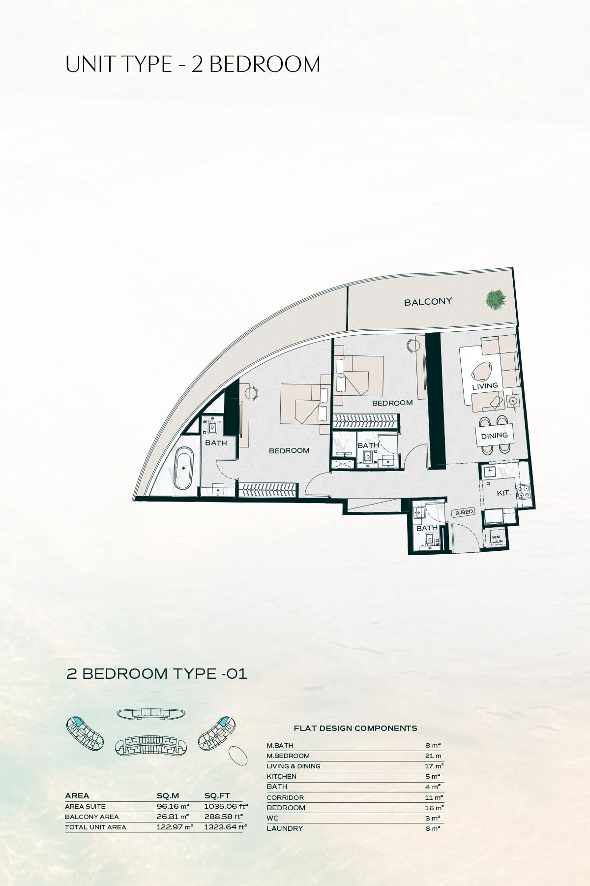 Binghatti Aquarise Floor Plan