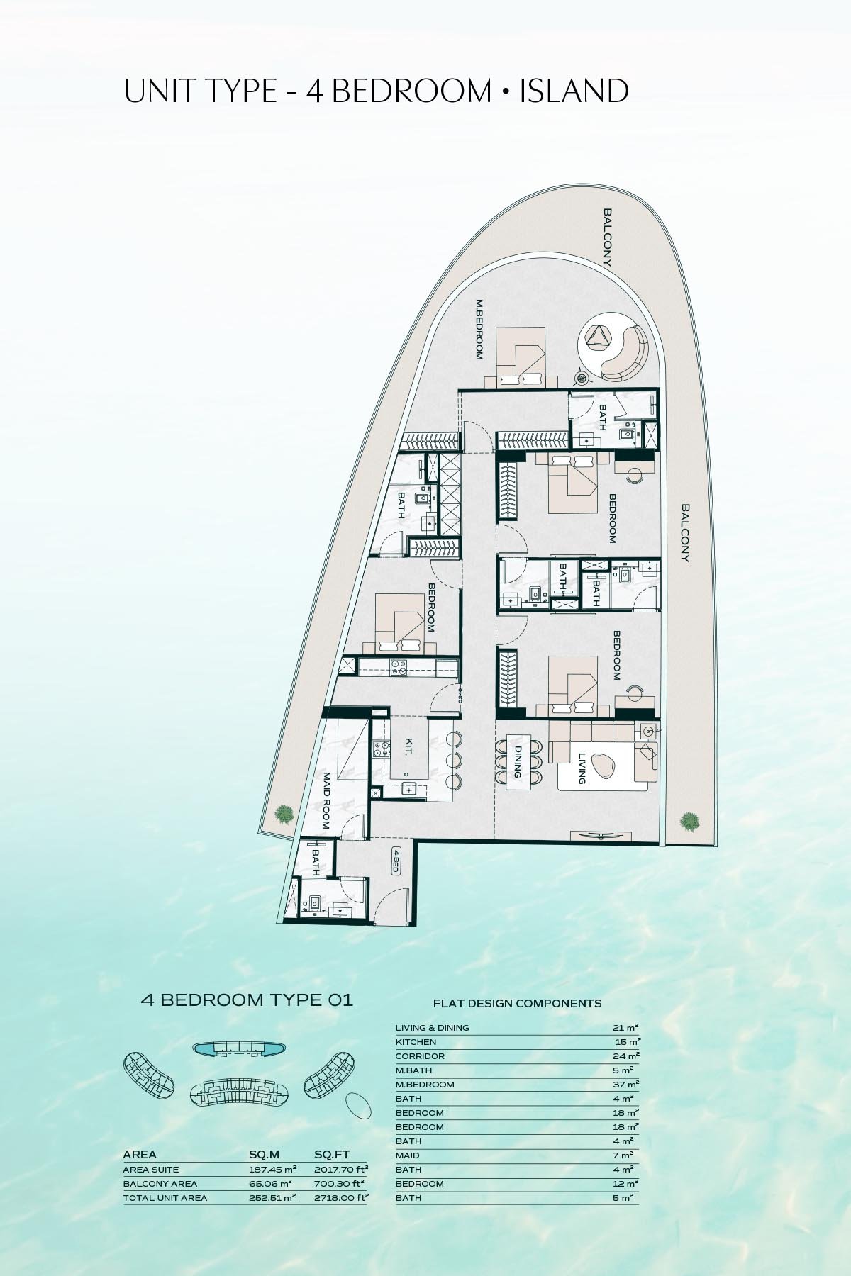 Binghatti Aquarise Floor Plan