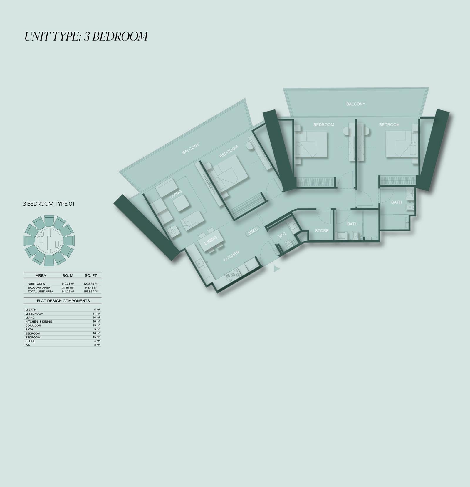 Binghatti Circle Floor Plan