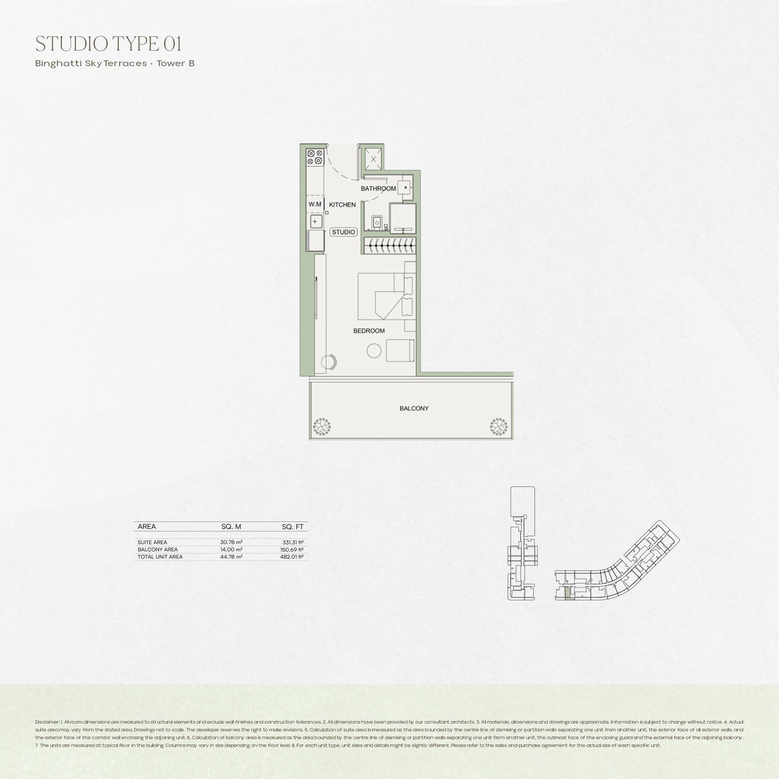 Binghatti SkyTerraces Floor Plan