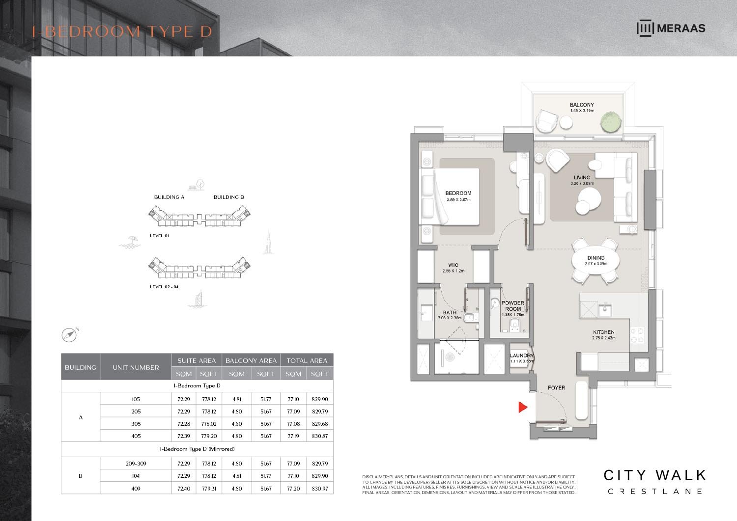 City Walk Crestlane Floor Plan