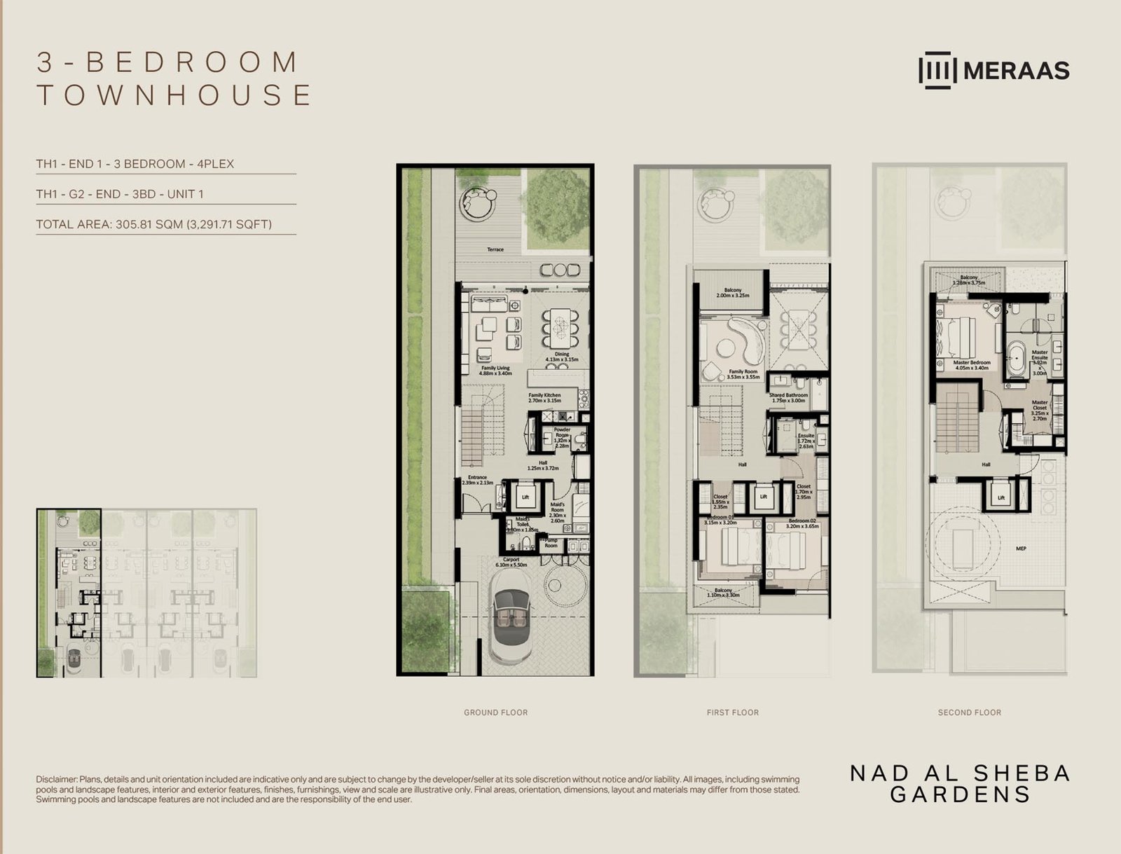 Nad Al Sheba Gardens Phase 10 Floor Plan