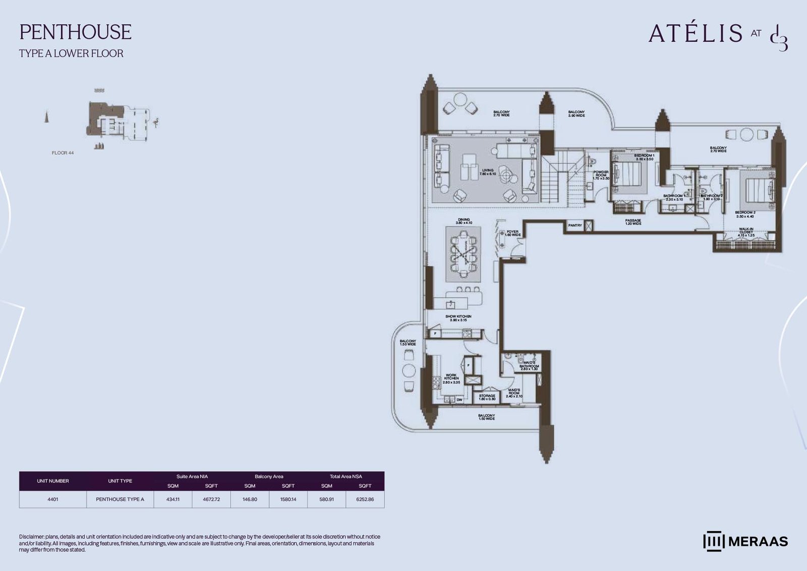Atelis at D3 Floor Plan