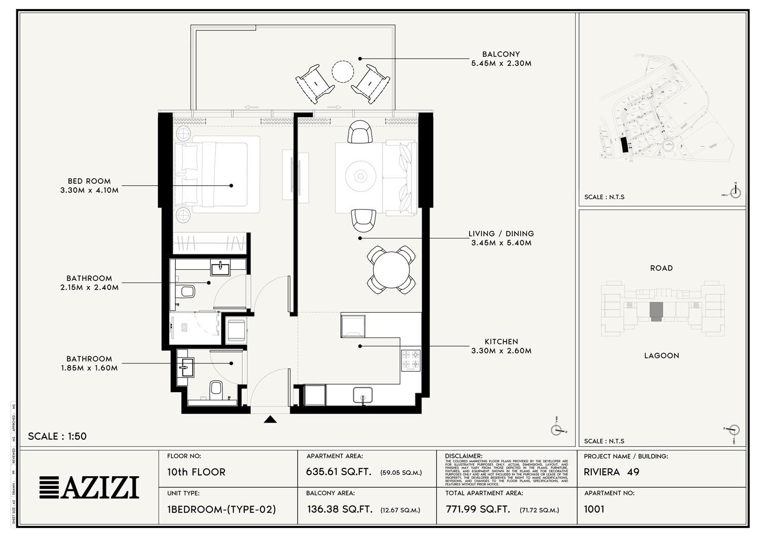 Azizi Riviera 49 Floor Plan