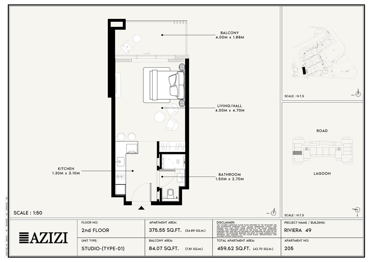 Azizi Riviera 49 Floor Plan