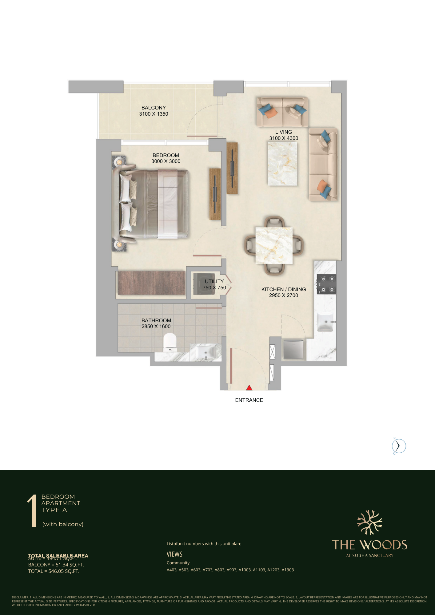 The Woods at Sobha Sanctuary Floor Plan