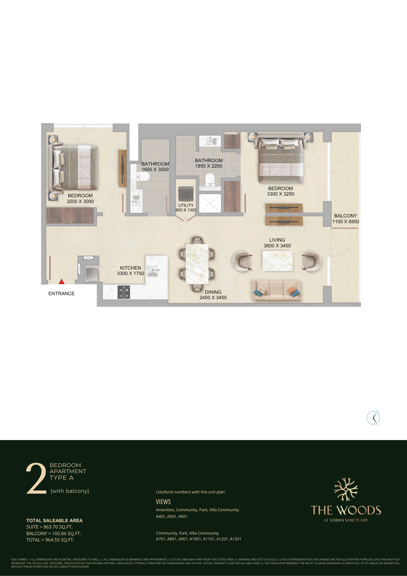 The Woods at Sobha Sanctuary Floor Plan